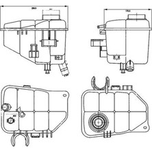 Mahle Radyator Yedek Su Deposu Mercedes W203 CL203 S203 C209 A209