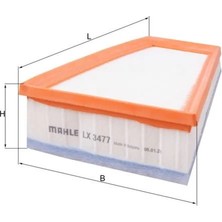 Mahle Hava Fıltresı Mercedes M270 X156 W176 W246 C117 X117