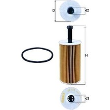 Mahle Yağ Filtresi Partner-Berlıngo 96- -P106 97- -P206 98- -P306 93-01 -P307- C3 02 - 1.4-1.6 16V