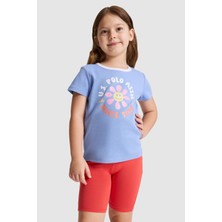 U.s. Polo Assn. Kız Çocuk Lila Tişört 50325635-VR245