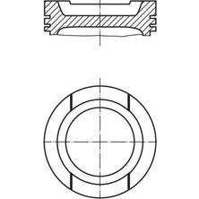 Mahle Motor Piston Segman Std Golf 1.6 16V-PASSAT-JETTA-A3 Bfq-Alz-Bgu 81.01 033PI0002010086