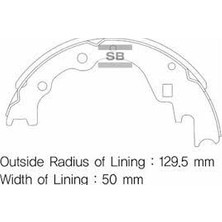 SANGSIN Arka Kampana Pabuç Balata Kıa Besta 2.2l R2 92-98 / Mazda E2200 2.2l R2 Rf 91->