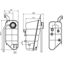 Mahle Radyator Yedek Su Deposu Mercedes W220 W463