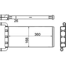 Mahle Kalorıfer Radyatoru Mercedes Sprınter B906 . Vw Crafter 30-35-50
