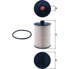 Mahle Yakıt Filtresi LT28-LT35-LT46 2.8tdı 01-06 Volvo S60 2.4d D5 01-10 S80 2.4d D5 01-06 V70 Iı 2.4d D5 01-08 XC70 2.4d5 02-07 XC9O D3 D5 02-14 Vw 2D0127177-2D0127159