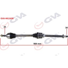 GVA Komple Aks Sağ Renault Fluence 09- Megane Iv 1.5 Dci 6 Vites Auto. 984MM