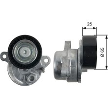 Gates Kayıs Gergı Rulmanı Mercedes W204 C204 W205 S205 C218 W212 W166 X218 Kutuklu