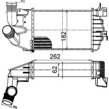 Mahle Turbo Radyatörü Intercooler Astra H-Zafıra Al/pl/brz 262X181.5X62