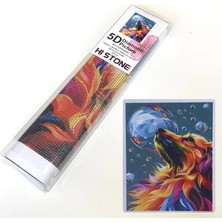 NT Boncuklu Taşlı Pano Çocuklar Için Mozaik Elmas Goblen Diamond Tablo 30 x 40 cm Renkl Köpek