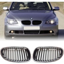 Gkl Bmw 5 Serisi E60 2004-2009 Ön Panjur Seti Krom Siyah 51137027061/62