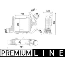 Mahle Turbosarj Radyatoru Mercedes M264 W205 S205 C205 A205 C257 W213 S213 C238 A238 X253 C253