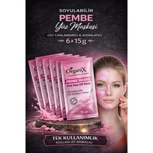 Tek Kullanımlık Pembe Soyulabilir Yüz Maskesi - Derinlemesine Temizlik & Yoğun Nem 15 ml (6 Adet)