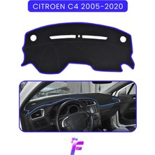 E-BİZ Cıtroen C4 (2005-2020) Uyumlu Ön Göğüs Örtüsü | Yansıma Önleyici | Kolay Montaj | Oto Aksesuar |TA65