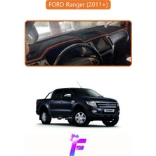 E-BİZ Ford Ranger (2011-2019) Uyumlu Torpido Örtüsü | Yansıma Önleyici | Kolay Montaj | Tam Koruma | F34
