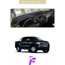 E-BİZ Ford Ranger (2011-2019) Uyumlu Torpido Örtüsü | Yansıma Önleyici | Kolay Montaj | Tam Koruma | F31