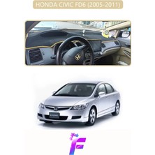 E-BİZ Honda Cıvıc Fd6 (2005-2011) Uyumlu Torpido Örtüsü | Yansıma Önleyici | Hızlı Montaj | Koruma | F67
