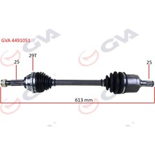 GVA Komple Aks Sol Accent Admıre 1.3-1.5d 03-06 Abs Li 29DİŞ 613MM