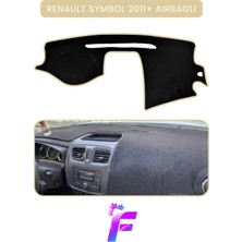 E-BİZ Renault Symbol Aırbaglı (2012-2020) Torpido Örtüsü | Güneşten Korur | Kolay Montaj | Tam Uyum | A67