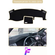 E-BİZ Volkswagen T5 (2003-2016) Uyumlu Torpido Örtüsü | Yansıma Önleyici | Tam Koruma | Hızlı Montaj | K61