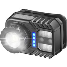 Colezium Peakstar PS-571 Sensör Xpg Cob LED USB Şarj Edilebilir Lityum Pilli Zoomlu Kafa Lambası