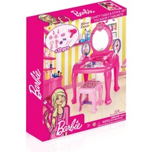 Dolu Oyuncak 1609 Barbie Ayaklı Makyaj Masası ve Sandalye Seti - Dolu