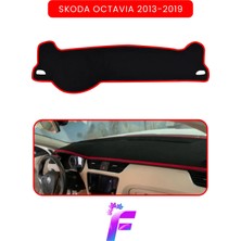 E-BİZ Skoda Octavia (2013-2019) Araca Özel Torpido Örtüsü | Ön Göğüs Kılıfı | Tam Koruma | Tam Uyum | A75