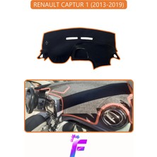 E-BİZ Renault Captur 1 (2013-2019) Uyumlu  Torpido Örtüsü | Yansıma Önleyici | Koruma | Hızlı Montaj | J46