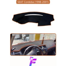 E-BİZ Seat Cordoba (1998-2001) Uyumlu Torpido Örtüsü | Yansıma Önleyici | Tam Koruma | Hızlı Montaj | K4