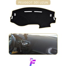 E-BİZ  Peugeot 301 (2012+) Uzun Kasa Uyumlu Torpido Örtüsü | Çatlama ve Isıya Karşı Tam Koruma | T85