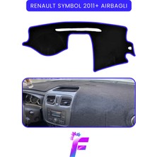 E-BİZ Renault Symbol Aırbaglı (2012-2020) Torpido Örtüsü | Güneşten Korur | Kolay Montaj | Tam Uyum | A71