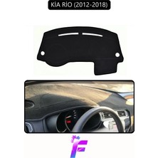 E-BİZ Kia Rio (2012-2018) Uyumlu Torpido Örtüsü | Kolay Montaj | Yansıma Önleyici | Tam Koruma | G78