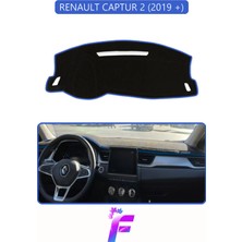 E-BİZ Renault Captur 2 (2019+) Uyumlu  Torpido Örtüsü | Yansıma Önleyici | Koruma | Hızlı Montaj | J53