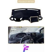 E-BİZ Peugeot Rifter Uyumlu Torpido Örtüsü | Yansıma Önleyici | Tam Koruma | Kolay ve Hızlı Montaj | J19