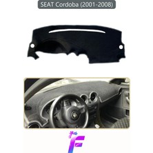 E-BİZ Seat Cordoba (2001-2008) Uyumlu Torpido Örtüsü | Yansıma Önleyici | Tam Koruma | Hızlı Montaj | K8