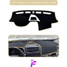 E-BİZ Fıat Doblo D3  (2013-2015) Kapaklı Uyumlu Torpido Örtüsü | Araca Özel Üretim | Kolay Montaj |tb7