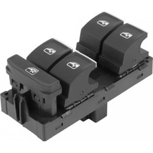 HELLUX Cam Anahtarı Sol Dörtlü Krom Power Window Switch Left Vw Golf V2-Passat B8-Tıguan-Leon-Altea