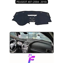 E-BİZ Peugeot 407 (2004-2010) Uyumlu Torpido Örtüsü | Yansıma Önleyici | Tam Koruma | Kolay Montaj | H90