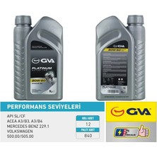 GVA Motor Yağı 20W50 1 Lt Platınum Mineral Apı Sl/cf