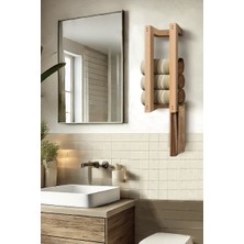 Grootland Ahşap Duvar Rafı/ Banyo Rafı/ Havluluk