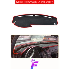 E-BİZ Mercedes W202 (1993-2000) Uyumlu Torpido Örtüsü | Yansıma Önleyici | Kolay Montaj | Tam Koruma | H15