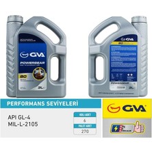 GVA Şanzıman Yağı 80W Apı Gl-4 3 Lt