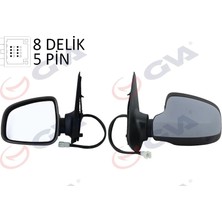 GVA Dış Dikiz Aynası Sol Sandero Stepway 12> Elektrikli Isıtmalı Astarlı Konveks Sensörsüz VM-6804EHPL