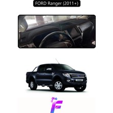 E-BİZ Ford Ranger (2011-2019) Uyumlu Torpido Örtüsü | Yansıma Önleyici | Kolay Montaj | Tam Koruma | F36