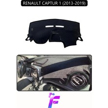 E-BİZ Renault Captur 1 (2013-2019) Uyumlu  Torpido Örtüsü | Yansıma Önleyici | Koruma | Hızlı Montaj | J48