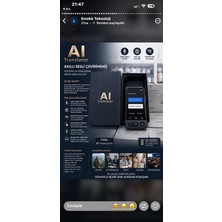 Azurtech Aı Translator Akıllı Sesli Çeviri Cihazı - 140+ Dil Desteği, Anlık Sesli Çeviri, Dokunmatik Ekran, Bluetooth, Çevrim Dışı Kullanım