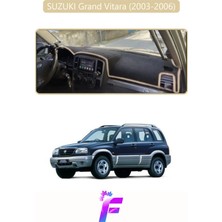E-BİZ Suzukı Grand Vitara (2003-2006) Uyumlu Torpido Örtüsü | Yansıma Önleyici | Tam Koruma | K43