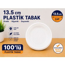 Nece Cup 13,5 cm Plastik Tabak 100'LÜ
