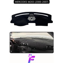 E-BİZ Mercedes W203 (2000-2007) Uyumlu Torpido Örtüsü | Yansıma Önleyici | Kolay Montaj | Tam Koruma | H24