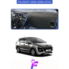 E-BİZ Peugeot 3008 (2008-2016) Uyumlu Torpido Örtüsü | Yansıma Önleyici | Tam Koruma | Kolay Montaj | J11