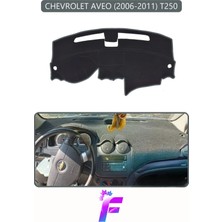E-BİZ Chevrolet Aveo (2006-2011) Araca Özel Torpido Örtüsü | Ön Göğüs Kılıfı | Tam Koruma | Tam Uyum | D50